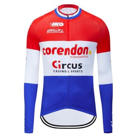 Maillot Cyclisme 2019 Corendon-Circus Manches Longues N002